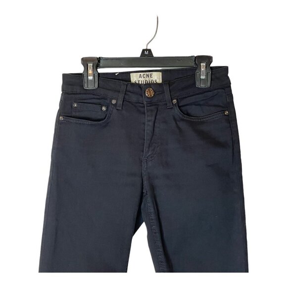 Acne Studios Black Skin 5 Lacey Skinny Leg Jeans Size 25 - Picture 4 of 10